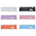 104Pcs/Set Universal Ergonomic Backlit Key Cap Keycaps for Mechanical Keyboard. 