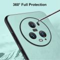 For Honor Magic 5 Pro Case 360 Degrees Protection Leather Soft Border Anti-fingerprint Color Blocking Design For Honor Magic5 Pro Back Cover. 