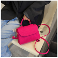 New Pink Bags Female Korean Fashion Ladies Shoulder Bag Trend Handbags Retro Designer Luxury Totes Solid Color Handbag For Girls. 