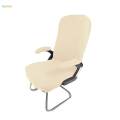 Stretchy Office Armchair Cover Slipcover for Computer Chair Desk Chair beige. 