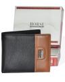 Black & Brown Leather Wallet for Men. 