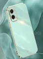 COROGI for OPPO A76 Back Cover Luxury 6D Plating Frame Shiny Bling Case Soft Silicone Square Phone Cases Pouch. 