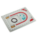 BEERIS 2Pcs Bead Design Board Bracelet Design Board Flocked Bead Board Necklace Beading Jewelry Organizer Tray DIY Jewelry Making Tray. 