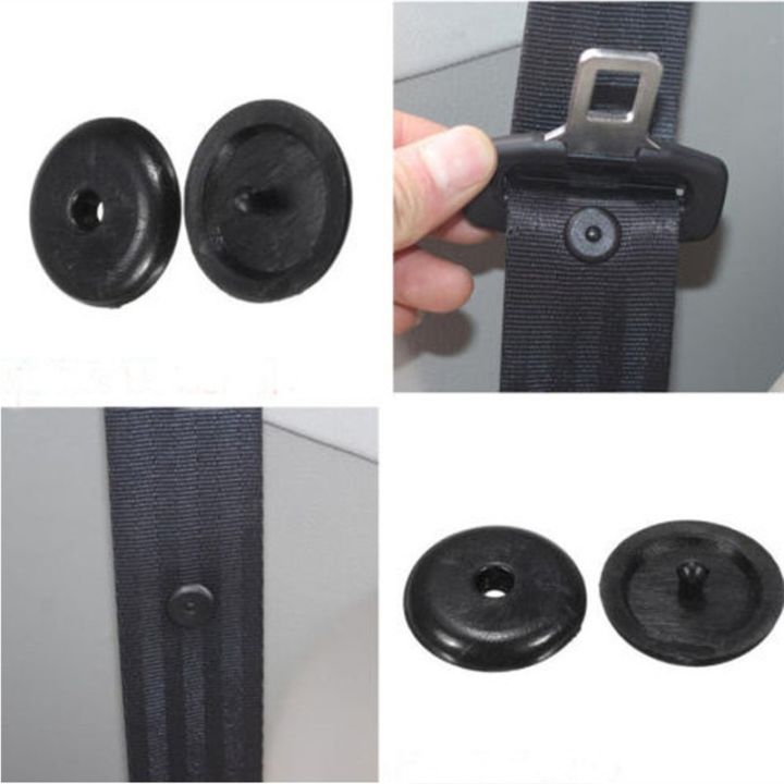 4Pcs Universal Clip Seat Belt Stopper Buckle Button Fastener Safety Car Part