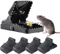 Reusable Plastic Mouse Traps for House, Small Rat Traps Quick Effective Snap Traps, Easy to Set MiceTrap Mouse Catcher, Reusable Mousetrap, Safe Mice Trap for Indoor Outdoor Home Garden. 