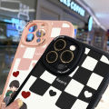 Jizetin for iPhone 6 Plus 6S Plus Back Cover BTS Group Lambskin Texture PU Leather Back For Girls Boys Soft Phone Case. 