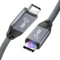 USB 3.2 Gen 2x2 20Gbps USB-C to USB-C Data Cable Type-C 100W Fast Charge Short Cord Braided Wire for Xiaomi Huawei MacBook Pixel. 
