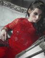 Red Colour Net Embroidered Stitched Anarkali Style Designer Gown Siya-1006. 