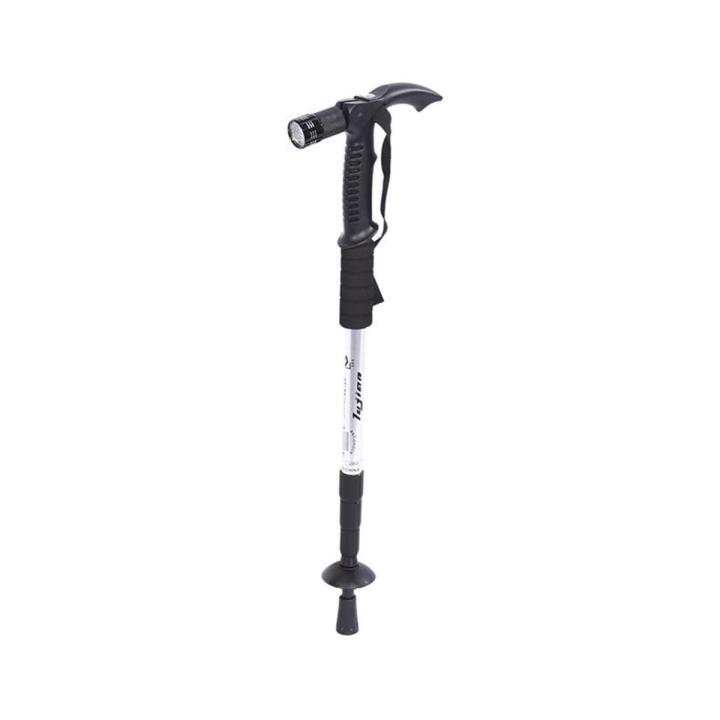 LED Líght Foldíng Walkíng Telescopíc Stíck Adjustable - írony Whíte