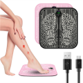 EMS Foot Massager Electric Feet Acupuncture Mat for Plantar Fasciitis Relief Neuropathy Pain Relief Instrument Durable Easy to Use B. 