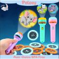Cute Cartoon Creativity Toy Torch Lamp Flashlight Projector Toy Flashlight Projector Torch Lamp Toy Baby Sleeping Story Book. 