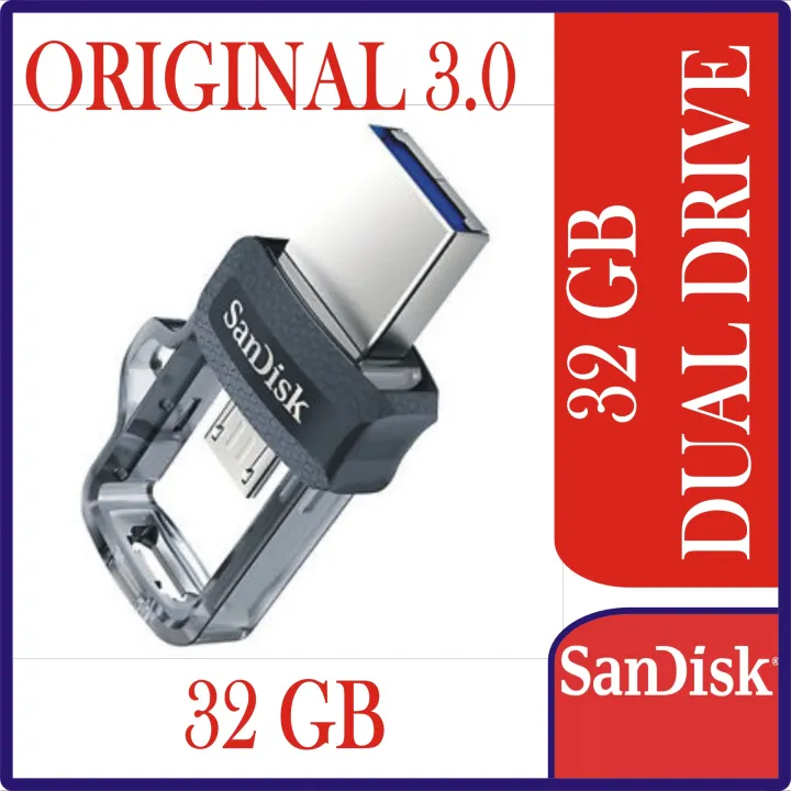 SANDISK%20ULTRA%20DUAL%20USB%20DRIVE%20ORIGINAL%203.0%2032GB%20(USB%20AND%20OTG)%20-%20Image%202