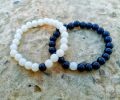 8MM COUPLE GLAMOROUS CRYSTAL BEADS BRACELETS- beads bracelets for girls-for boys-for men-black charm stretchable bracelets-natural stone pearl bracelet-shiny long mala bracelets-black and white bracelets-high top quality bracelets-women fashion jewelry. 