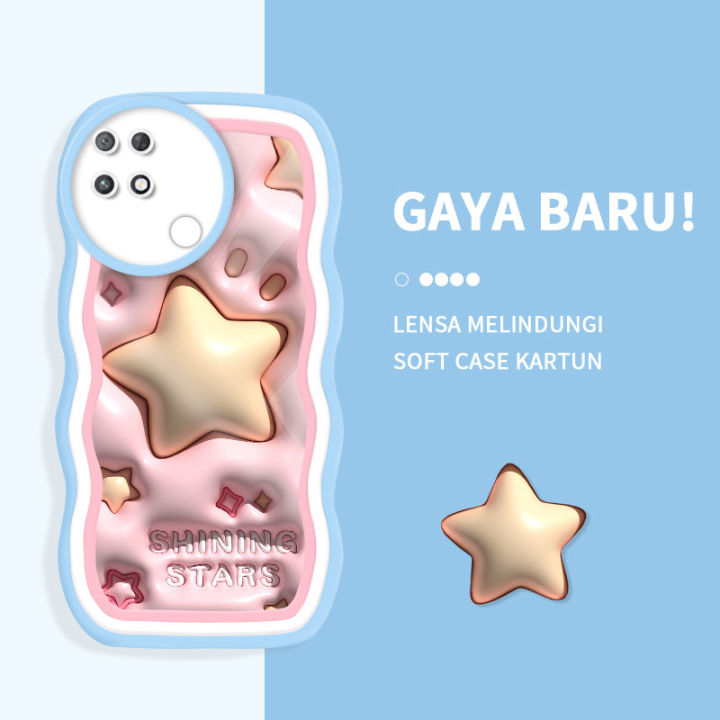 Linemond 3D Cute star Design Soft Silicone case for Xiaomi POCO C40 F4 M3 M3Pro M3 Pro 5G M4 Pro M4Pro X3 GT X3GT X3NFC X3Pro X4GT X4 Pro X5 5G X5Pro case