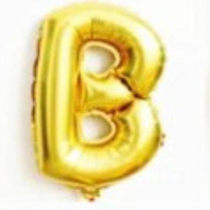 Golden Alphabet Letter Balloons A to Z SINGLE
