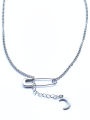 BTS JIMIN Park Jimin's same necklace brooch moon necklace couple gift men's pendant. 