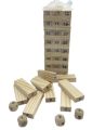 CLASSIC WOODEN JHENGA GAME WITH DISE FOR KIDS / TOYS FOR KIDS. 