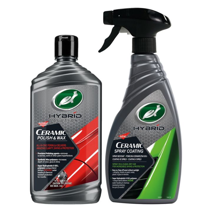 TURTLE WAX BUNDLE OFFER HYBRID SOLUTIONS CERAMIC SPRAY COATING 473 ML , HYBRID SOLUTIONS