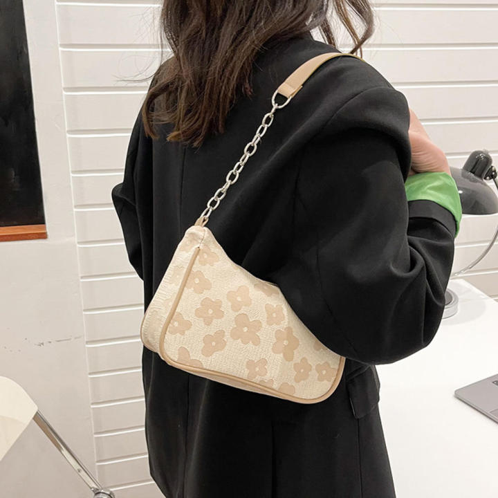 Fashion Felt Cloth Pattern Shoulder Bags For Women Small Handle