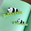 Cute Panda Hold Bamboo Hair Claw Clip Creative Exquisite Animal Shark Clip For Women Girls Fashion Headwear Hair Accessories New. 