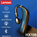 Lenovo HX106 Bluetooth Earphone Pro Ear Hook Wireless Bluetooth 5.0 Earbud With Microphone For Business Affairs Driving Meeting. 