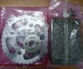 Total Brand - Premium Quality Chain sprocket Kit for CG125 Bike. 