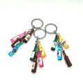 Multi Colors Resin Bottle Keychain Drop Dangle Home Car Key Ring Holder Women Girls Purse Bag Charms Bulk Hanging Decorations. 