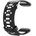 For Fitbit Blaze Two-tone Silicone Watch Band with Buckle. 