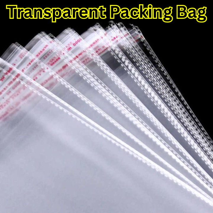 20 Pcs Self-adhesive Plastic Bags For Packaging - High Quality Transparent Self-Adhesive Clear OPP Plastic Bag