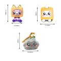 Lankybox Plush Toys BOXY FOXY ROCKY Soft Stuffed Kid Game Figure Plushie Dolls Stuffed Doll Gifts. 
