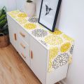 Yellow Gray Home Dining Table Runner Table Coffee Table Holiday Wedding Decoration Party Dinner Home Tables Runners Party Decor. 