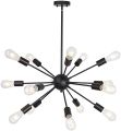 Sputnik Sphere Chandelier Modern Unique Decorative Designed Hanging Ceiling 12 Heads E27 Bulb Fixture Pendant Chandelier Satellite Styled Light. 