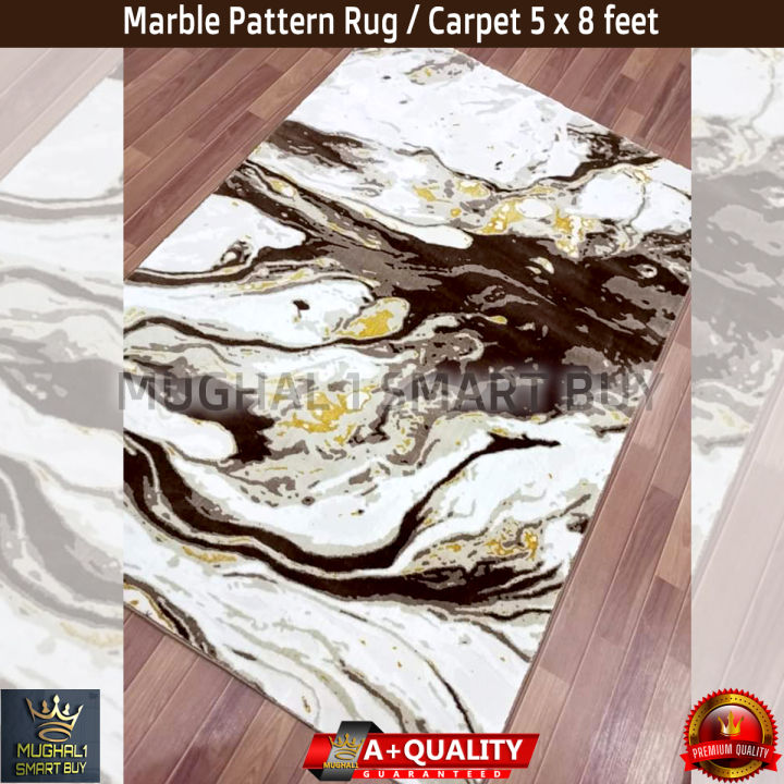 Marble Pattern Rug / Carpet 5 x 8 feet - Modern Elegance for Any Space ...