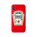 【 ETOP 】 French's Yellow Mustard Tomato Ketchup Pattern Matte Soft Case IPhone 11 11Pro 11ProMax 6 6s 7 8 6Plus 6sPlus 7Plus 8Plus X XS XR XSMAX SE 2020. 