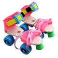 Adjustable Quad Speed Roller Skates Double Row Wheel Shoes - (Multicolurs). 