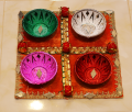 Mehndi thaal/plate - Rasm e hina wedding thaal/plate - Traditional Design Mehndi Plate/Rasm Hina - Handmade Rasm e hina thaal/plate. 