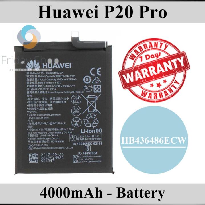 Huawei P20 Pro Battery HB436486ECW Replacement Premium Quality 4000mAh For Huawei P20 Pro