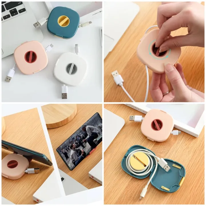 Round%20Wire%20Winder%20Box%20/%20Portable%20Multifunctional%20Data%20Cable%20Storage%20Case%20/%20Cable%20Container%20/%20USB%20Charger%20Holder%20Wire%20Storage%20Boxes%201Pcs%20-%20Image%202