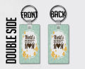 World Best Mom Keychain - Personalized with Your Picture - Mothers Day Gift. 
