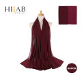 Luxury Plain Chiffon Georgette Hijab for Women - 70x30 Inches. 