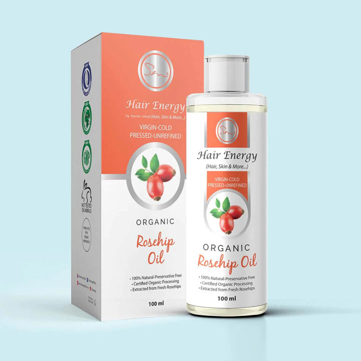 HAIR ENERGY ORGANIC ROSEHIP OIL- 100% NATURAL COLD PRESSED