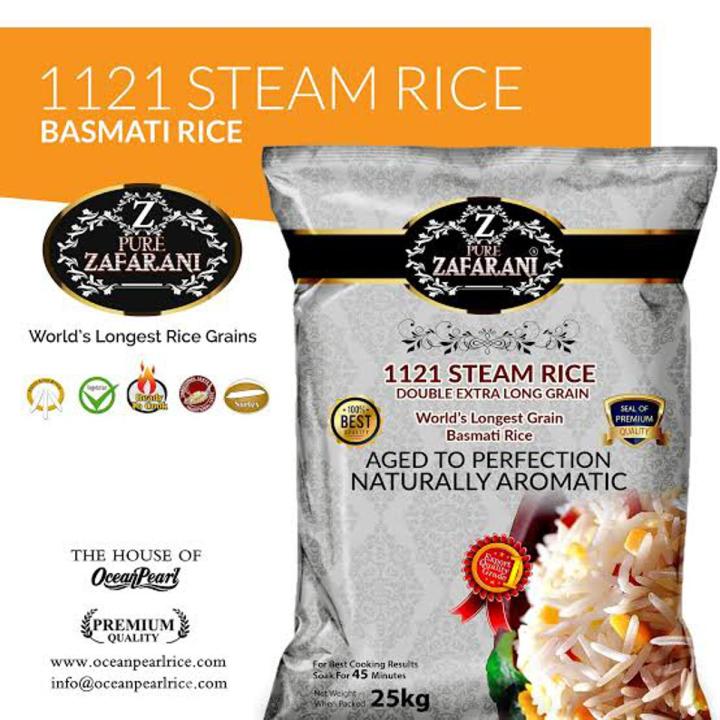 Kainat Steam Basmati Rice 1121 - Zafrani Rice1121 - 25kg