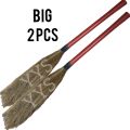 YYS Broom 2PCS  Stick Phool Jharo پھول جھاڑو Jharoo Jharu Feather Broom Sweeper Feather Duster Long Lasting. 