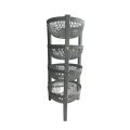 4 Layer Plastic Vegetable Rack for Storage and Kitchen Organization Multi-purpose, Durable, Available in 3 Colors. 