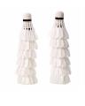 PACK OF 12 - White Feather Shuttlecocks Birdies Badminton. 