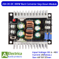 300w 20A CC CV Adjustable Buck Converter DC-DC Constant Current Constant Voltage Adjustable Step-Down Voltage Module 20A 300W for Solar Charge Controller LED Driver with ON/OFF Switch by Electrica. 