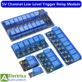 Low Level Trigger Relay Module,5v 1/2/4/6/8/16 Channels,With Optocoupler Relay Output,Home Intelligent Control Module by Electrica. 
