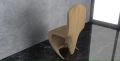 Parametric Wavy Wooden Furniture 45 - Chair Design. 