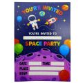 Cosmic Space Invitation Cards - 4 Inch By 3 Inch - Invitation Cards - Space Theme - Multicolor - Unisex - Pack Of 8. 