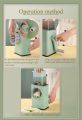 Tabletop Hand Chopper Rotating Manual Vegetable Slicer Machine 3 Blades | Vegetable Cutter & Onion / Fruit Slicer | All in One Chopper for Household Kitchen Cheese Grater. 